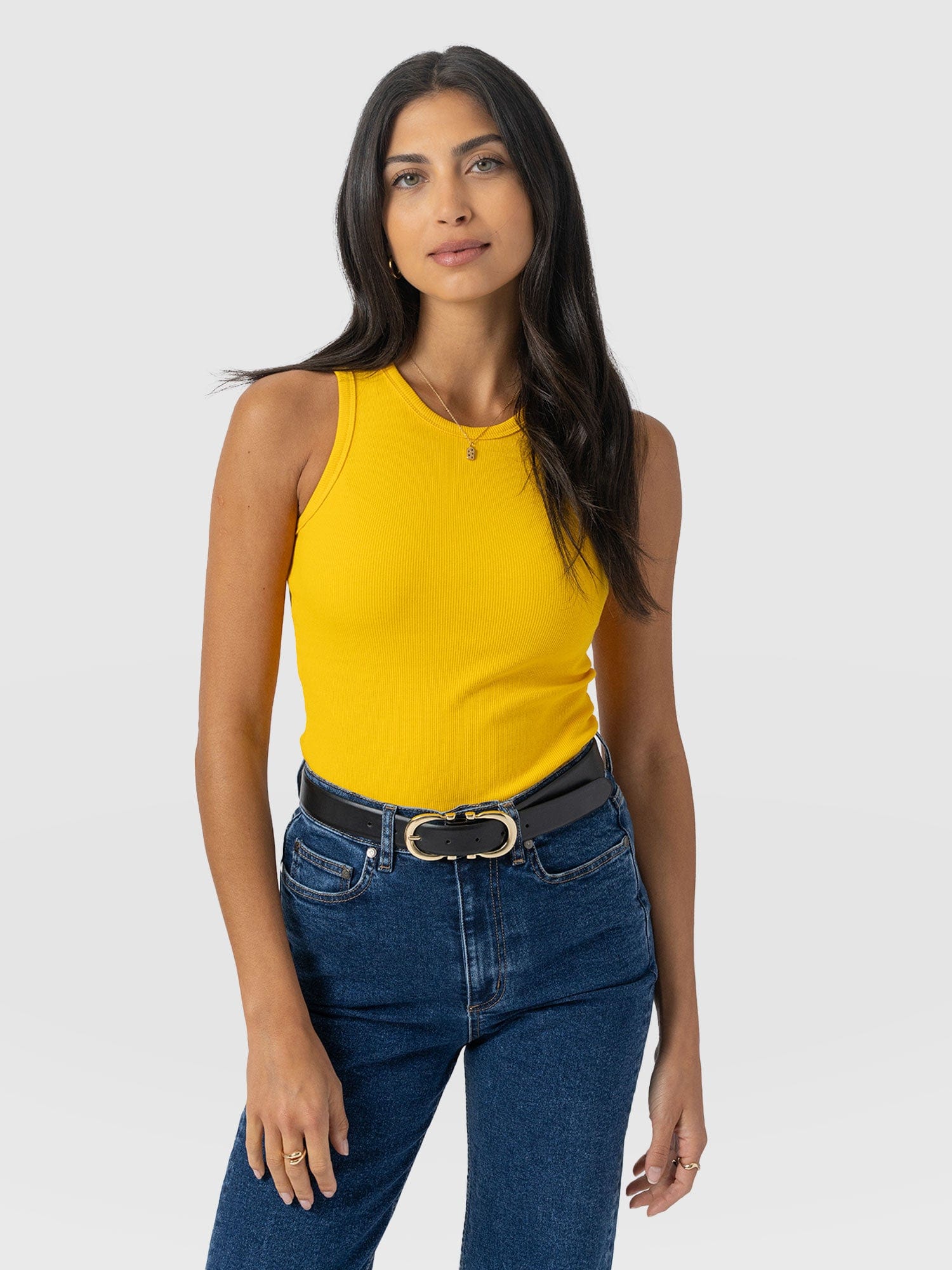Nova Racer Vest - Yellow - Women's T-shirts | Saint + Sofia® USA